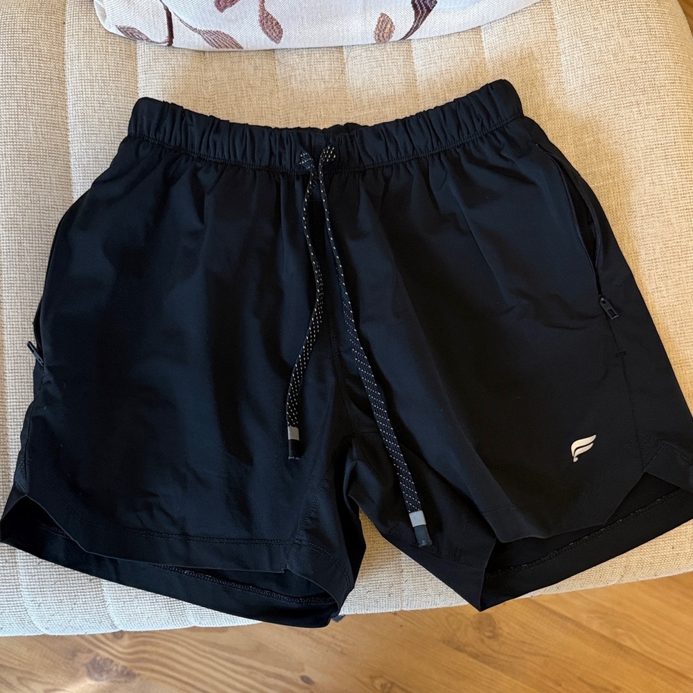 Fabletic Black Athletic Men’s Shorts